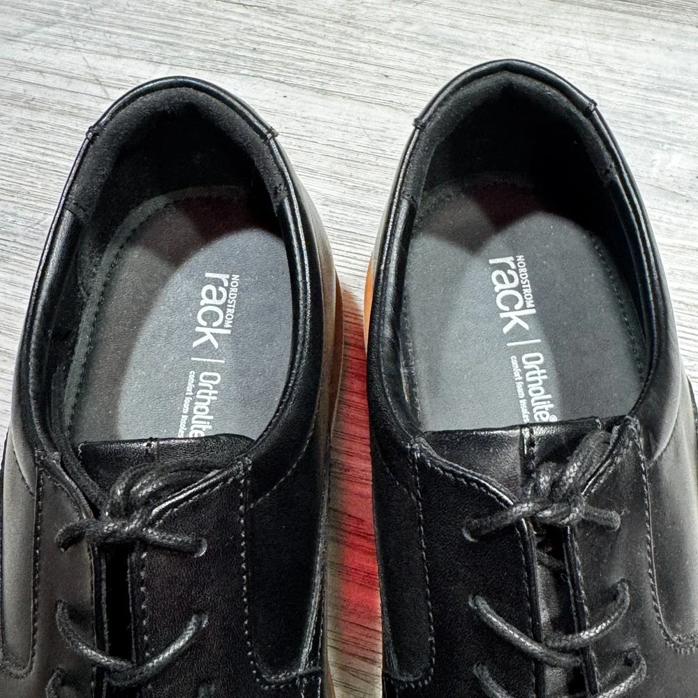 Nordstrom Rack Sven Plain Toe Derby Men's Shoes Black Sz 11.5M